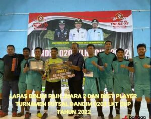 Tim Futsal Lapas Binjai Runner Up di Piala Bergilir Dandim 0203 Binjai/LKt